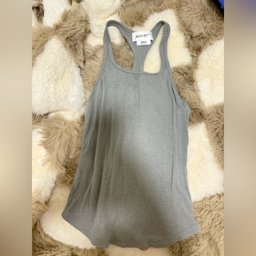 Grey Soft Rib Tank - Picture 3 of 5
